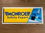 MONROE safety expert RECLAMEPLAAT mancave, Ophalen of Verzenden, Zo goed als nieuw, Reclamebord