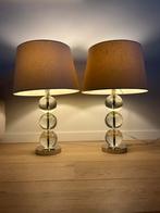 2 tafellampen van Zara Home - Drie glazen bollen lamp, Huis en Inrichting, Lampen | Tafellampen, Ophalen, Gebruikt, 50 tot 75 cm