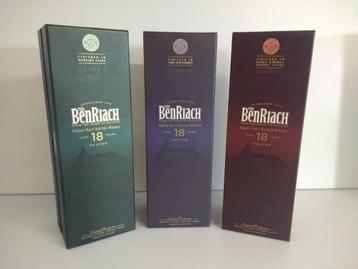  Whisky: Benriach 18 y: Albariza, Dunder, Latada (zeldzaam!) beschikbaar voor biedingen