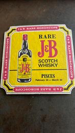 Vintage Whisky J&B Horoscope Pisces onderzetters, Ophalen of Verzenden, Zo goed als nieuw