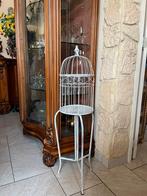 Cage décoration en fer sur pied (style shabby), Neuf