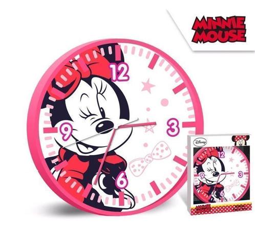 Minnie Mouse Wandklok - Disney, Enfants & Bébés, Chambre d'enfant | Aménagement & Décoration, Neuf, Pendule ou Horloge, Enlèvement ou Envoi