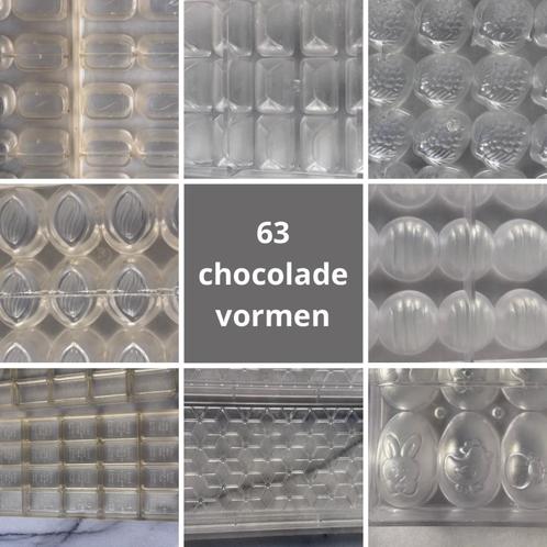 63 chocolademallen, Zakelijke goederen, Horeca | Keukenapparatuur, Bakkerij en Slagerij, Gebruikt, Ophalen of Verzenden