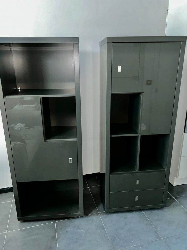 Ensemble 100€ 2 bibliothèques/armoires de rangement XOOON, Maison & Meubles, Armoires | Vitrines, Utilisé, Enlèvement