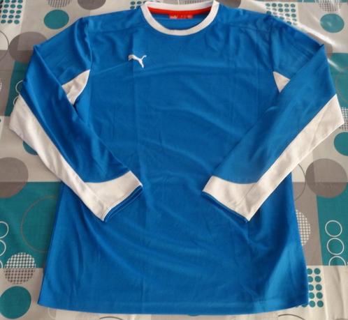 S small sport shirt longsleeve lange mouwen Puma blauw, Kleding | Heren, Sportkleding, Zo goed als nieuw, Algemeen, Maat 46 (S) of kleiner