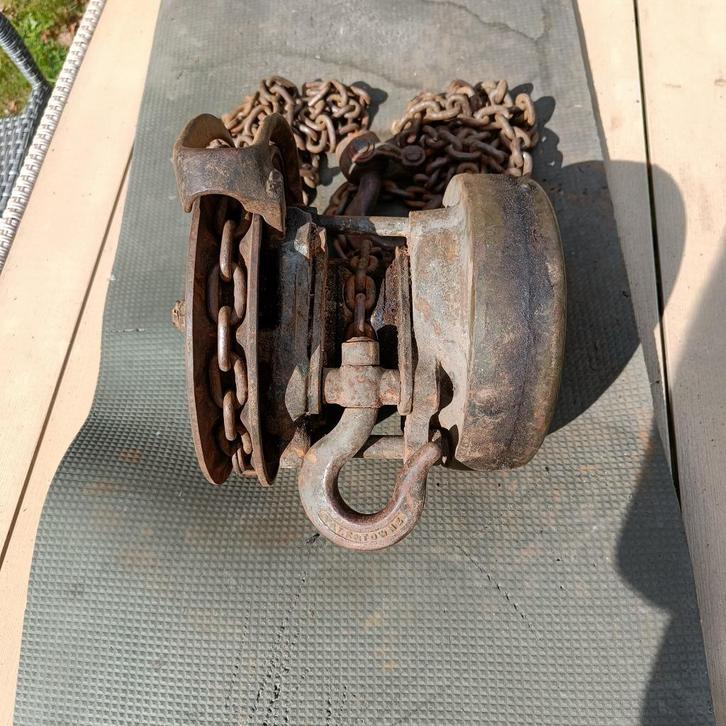 Takel Yale 1/2 ton  (Vintage), Doe-het-zelf en Bouw, Lieren en Takels, Ophalen