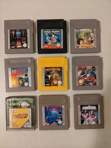 9 Originele Nintendo Game Boy Spelletjes  beschikbaar voor biedingen