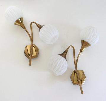 2 Fifties wandlampen - Vintage verlichting beschikbaar voor biedingen