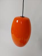 Vintage Oranje Opaline Hanglamp, Huis en Inrichting, Ophalen, Gebruikt, Glas, Space age