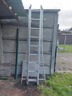 Aluminium ladder 3 delig 7.50 hoogte, Bricolage & Construction, Échelles & Escaliers, Comme neuf, Enlèvement ou Envoi