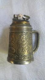 Vintage deco briquet aansteker bronze 1955-60, Enlèvement ou Envoi, Bronze