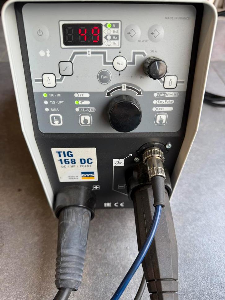 Tig lasapparaat Gys 168 ampere Nieuwstaat, Doe-het-zelf en Bouw, Gereedschap | Lasapparaten, Tig, Ophalen