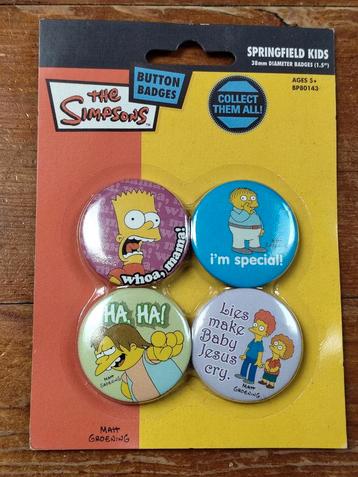 THE SIMPSONS Button Badges Vintage Collector 2006 NIEUW beschikbaar voor biedingen