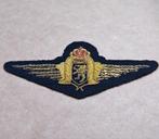Oude Belgische Luchtmacht Officier Piloten Badge, Verzamelen, Ophalen of Verzenden, Luchtmacht, Embleem of Badge