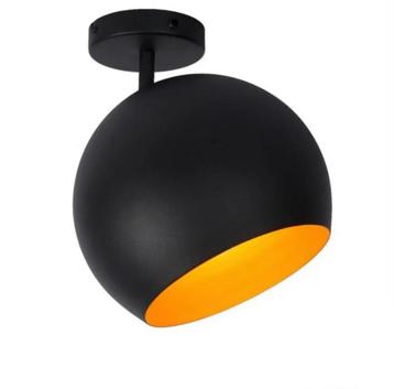 Belle lampe boule LUCIDE noire/dorée, NEUVE!