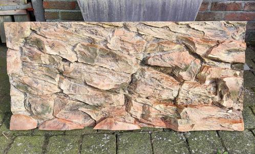 3D Achterwand terrarium / aquarium, Dieren en Toebehoren, Reptielen en Amfibieën | Toebehoren, Gebruikt, Tak, Plant, Rots of Steen