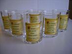 Set van 6 aperitiefglazen, 1950 Humoristische tekst, Ophalen of Verzenden