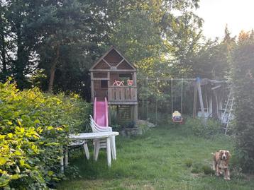 Maison de jeu avec toboggan et balançoire, Enfants & Bébés, Enlèvement, Utilisé, Toboggan