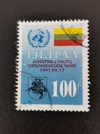 Lituanie 1992 - adhésion aux Nations Unies, drapeau, Enlèvement ou Envoi, Autres pays, Affranchi