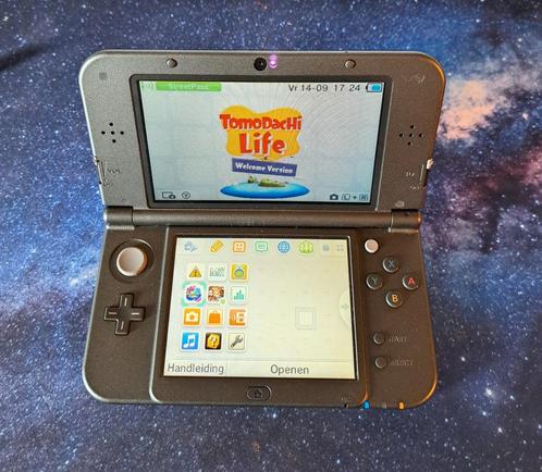 Nintendo 3DS XL New zwart, Games en Spelcomputers, Spelcomputers | Nintendo 2DS en 3DS, Zo goed als nieuw, 3DS, Zwart, Ophalen