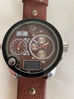 Polshorloge groot wijzerblad merk Bellos, Enlèvement, Comme neuf, Montre-bracelet