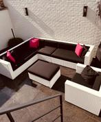 Loungeset Arbrini wicker wit - nieuwprijs € 1844,-, Tuin en Terras, Ophalen, Zo goed als nieuw, Loungeset, Wicker