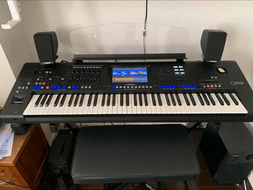 Yamaha Genos XXL. (Toebehoren apart), Musique & Instruments, Claviers, Comme neuf, 76 touches, Yamaha, Sensitif, Avec pied, Connexion MIDI