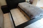 VOOR DE SNELLE BESLISSERS: Bedframe in leder, Ophalen, Overige materialen, Verstelbaar, Zwart