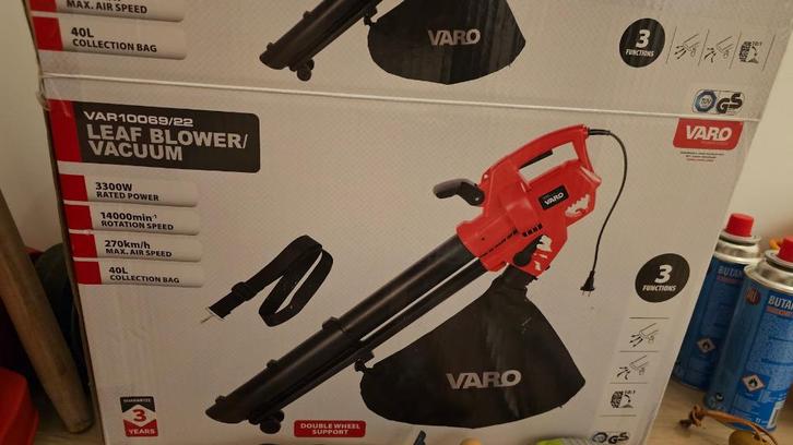 Souffleuse, aspirateur et broyeur de feuilles, Tuin en Terras, Bladblazers, Zo goed als nieuw, Handgedragen, Elektrisch, Ophalen