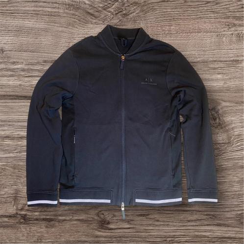 Armani Exchange Blauwe Mannen Vest - Maat M, Kleding | Heren, Truien en Vesten, Zo goed als nieuw, Maat 48/50 (M), Zwart, Ophalen of Verzenden