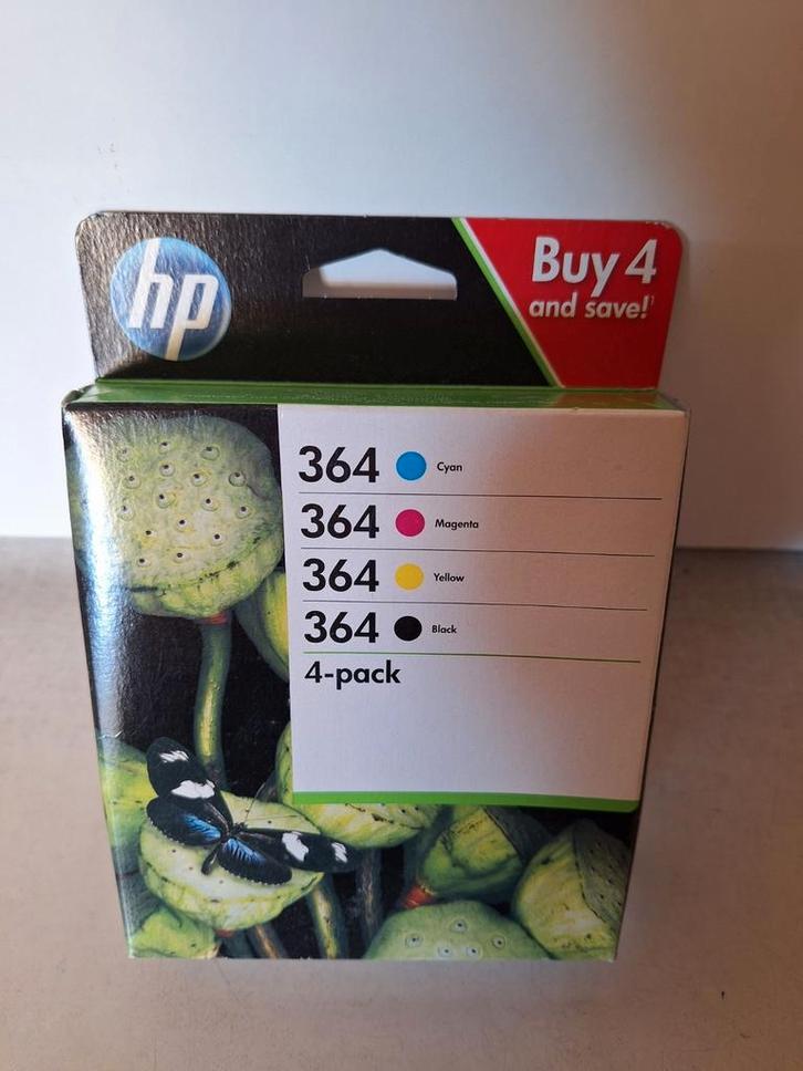 364 originele zwart/cyaan/magenta/gele inktcartridges, 4-pac, Computers en Software, Printerbenodigdheden, Zo goed als nieuw, Cartridge
