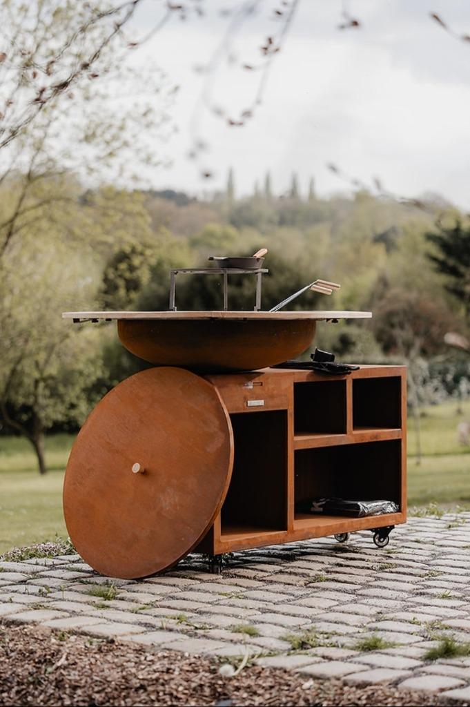 Plancha braséro promotie, Tuin en Terras, Houtskoolbarbecues, Nieuw, Met accessoires, Verzenden