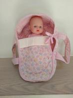 baby pop met draag zak, Kinderen en Baby's, Ophalen, Zo goed als nieuw, Babypop