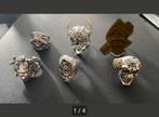 Set van 5 skull ringen, Handtassen en Accessoires, Ophalen of Verzenden