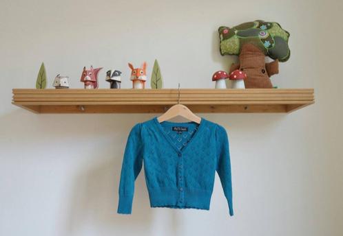Cardigan Petit Louie - King Louie petrol - Mt 1-2 jaar ZGAN, Kinderen en Baby's, Babykleding | Maat 80, Zo goed als nieuw, Meisje