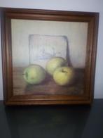 Schilderij 3 appels, Antiek en Kunst, Ophalen of Verzenden