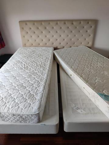 2 sommiers IKEA sultan avec matelas, 90 cm, Une personne, Enlèvement, Utilisé