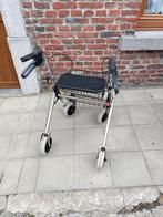 Tribune deambulateur pliable avec 4 roues freins et assise, Ophalen, Opvouwbaar