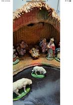 Antieke kerststal met antieke beeldjes prima staat, Ophalen