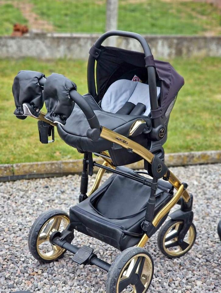Poussette Junama Trio, Kinderen en Baby's, Kinderwagens en Combinaties, Gebruikt, Combiwagen, Overige merken, Duowagen, Luchtbanden