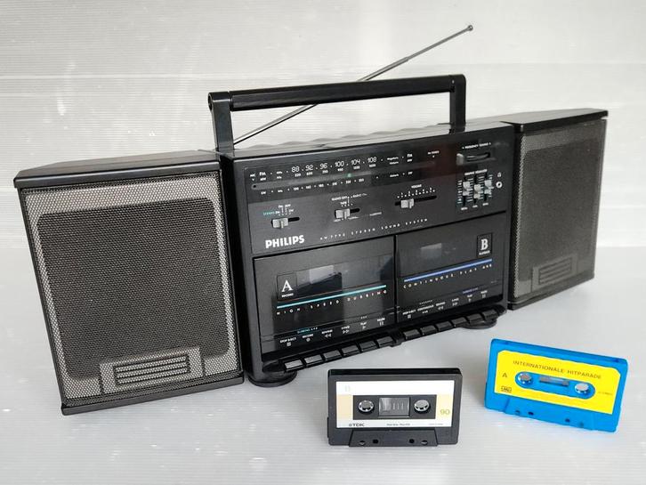 Ghettoblaster 80's soundmachine, Audio, Tv en Foto, Radio's, Zo goed als nieuw, Radio, Ophalen of Verzenden