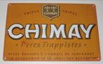 CHIMAY : Metalen Bord Chimay Trappisten Bier - Tripel, Verzenden, Nieuw, Reclamebord, Plaat of Schild, Overige merken