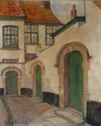(Louis?) Beyaert: Zicht Begijnhof (39 x 49 cm), Antiek en Kunst, Kunst | Schilderijen | Klassiek, Ophalen of Verzenden