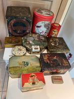 Twaalf vintage blikken dozen., Verzamelen, Ophalen of Verzenden, Gebruikt