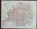 1890 - Brussel stadsplan / plan de Bruxelles, Livres, Atlas & Cartes géographiques, Envoi
