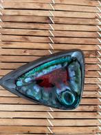 Keramische asbak lava glaze rood/groen/blauw, Ophalen of Verzenden, Asbak
