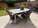 Bel ensemble de jardin : table en granit et 6 chaises, Jardin & Terrasse, Enlèvement, Comme neuf
