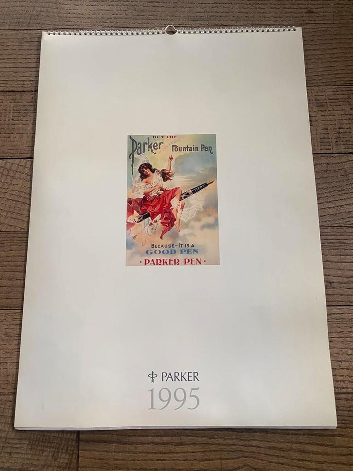 parker kalender 1995, Collections, Stylos, Comme neuf, Autres types, Parker, Enlèvement ou Envoi