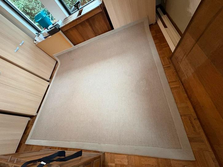 Sissal tapijt 260x280, Huis en Inrichting, Stoffering | Vloerbedekking, Gebruikt, Tapijt, Beige, minder dan 10 m², Ophalen