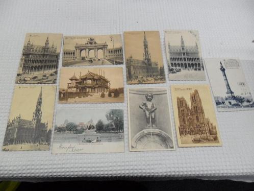 Vintage 10 cpa Bruxelles état voir les 7 photos., Collections, Cartes postales | Belgique, Affranchie, Bruxelles (Capitale), Enlèvement ou Envoi